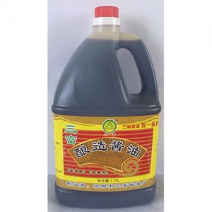 三富原味釀造醬油1.75L桶裝老標(biāo)