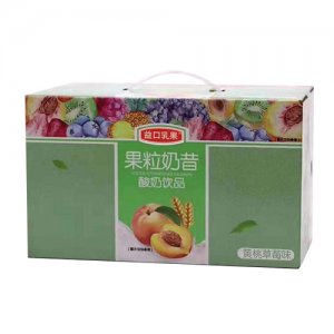 益口乳果果粒奶昔酸奶飲品黃桃草莓味禮盒
