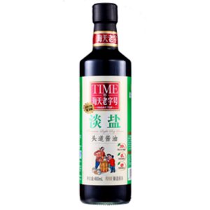 海天淡鹽480ml醬油