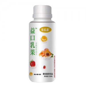 佰樂(lè)源果粒酸奶飲品黃桃+椰果310ml