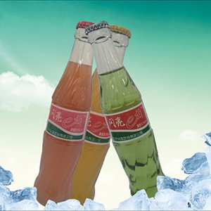 閃亮e族玻璃瓶碳酸飲料
