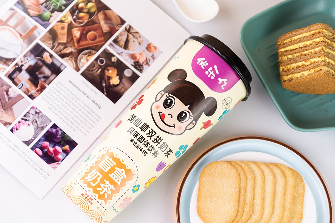 優(yōu)樂億盲盒奶茶 燒仙草雙拼奶茶風(fēng)味固體飲料1.JPG
