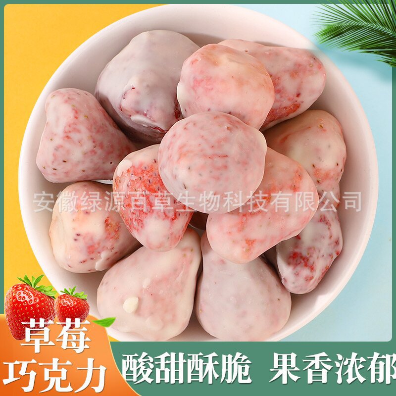 草莓巧克力 酸奶草莓 草莓片 凍干草莓涂層網(wǎng)紅零食小吃 即食小吃.jpg