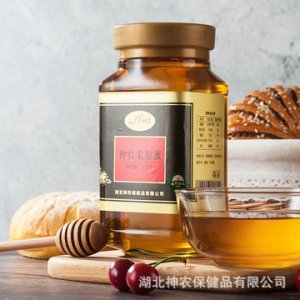 神農(nóng)架玻璃方瓶蜂蜜原蜜1000G貼牌定制代加工