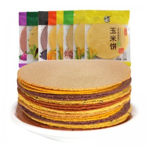 柴夫粗糧玉米南瓜紫薯蕎麥黑米薄餅可OEM/ODM代工