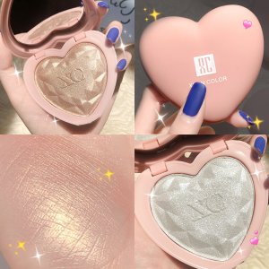 網(wǎng)紅同款立體修容盤心形高光粉餅可OEM/ODM代工