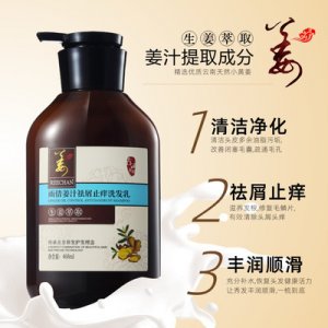去屑祛癢生姜洗發(fā)代加工貼牌OEM/ODM