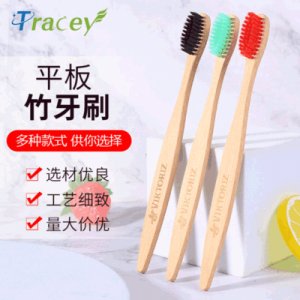 定制平板竹牙刷貼牌定制代加工