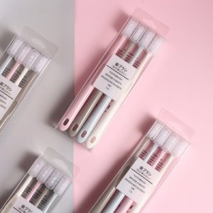 創(chuàng)意納米4只裝透明盒牙刷貼牌定制代加工