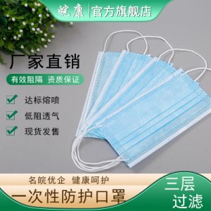 3層防護帶熔噴布防塵口罩貼牌OEM/ODM