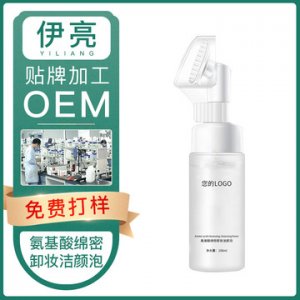 伊亮氨基酸綿密卸妝潔顏泡OEM/ODM定制代加工