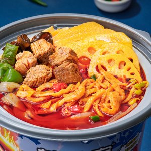 油網(wǎng)紅酸辣粉速食小火鍋可OEM/ODM代工