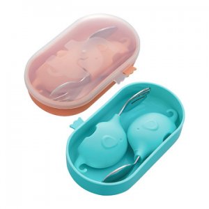 嬰兒童寶寶短柄訓(xùn)練叉勺套裝OEM/ODM代加工