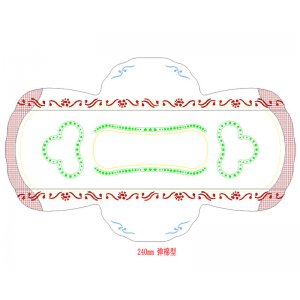 240mm標準日用衛(wèi)生巾貼牌OEM/ODM