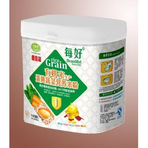 每好500g有機米生產(chǎn)蛋黃蔬菜營養(yǎng)米粉1段OEM代加工