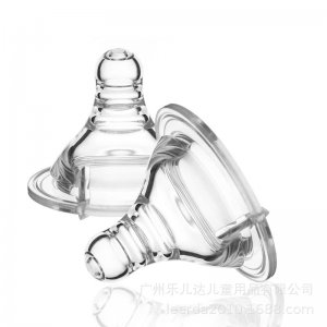 嬰兒奶嘴寬口徑罐裝散裝100個(gè)十字孔自然乳感奶嘴貼牌OEM/ODM
