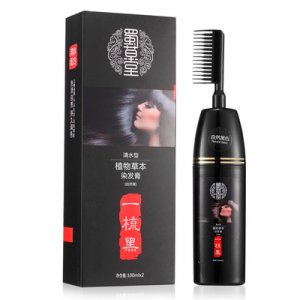 綠宸染發(fā)膏植物一梳黑染發(fā)劑可OEM/ODM代工