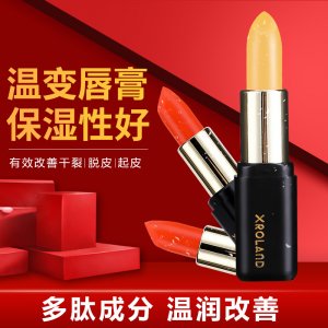 素E滋潤(rùn)紅櫻桃胡蘿卜素溫變口紅貼牌OEM/ODM
