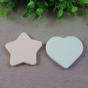 非乳膠心形五角星粉撲OEM代加工