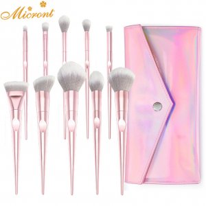 跨境爆款粉色便捷化妝刷代加工貼牌OEM/ODM