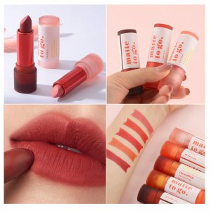 新款網(wǎng)紅同款啞光絲絨口紅貼牌