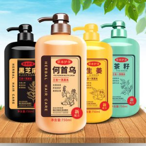 何首烏黑芝麻茶籽生姜四款洗發(fā)水