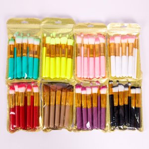 五大五小10支糖果色纖維貼牌定制代加工