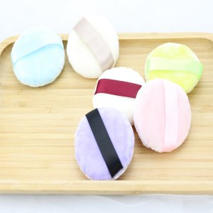 立絨圓形散粉蜜粉干粉粉撲OEM/ODM代加工