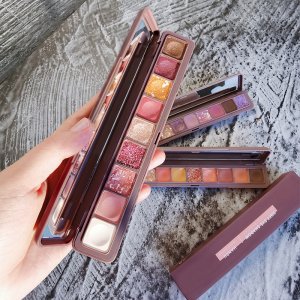 韓汝鍵盤指尖眼影亮片大閃啞光偏光九色眼影OEM/ODM定制代加工