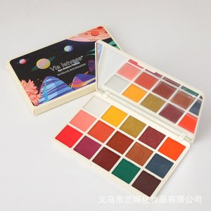 新款15色啞光珠光大地色奶茶色眼影可OEM/ODM代工