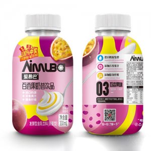愛慕巴百香果奶昔飲品330ml(瓶)OEM代加工