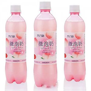 微泡奶碳酸乳味飲料白桃味500mlOEM代加工 微泡奶碳酸乳味飲料白桃味500mlOEM代加工