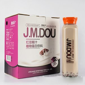 加滿(mǎn)多紅豆椰汁植物蛋白飲料868mlx6瓶OEM代加工