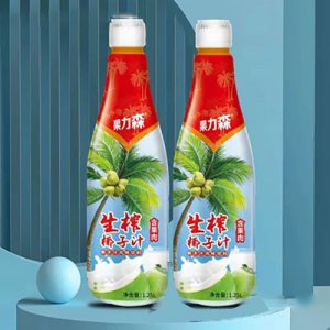 果力森生榨椰子汁椰汁1.25LX6瓶OEM代加工 果力森生榨椰子汁椰汁1.25LX6瓶OEM代加工