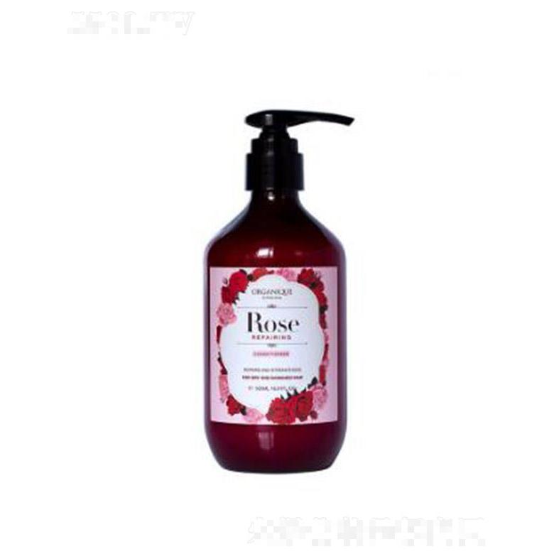 ORGANIQUE玫瑰修護(hù)護(hù)發(fā)素 500ml玫瑰香氣濃郁使頭發(fā)散發(fā)迷人香氣