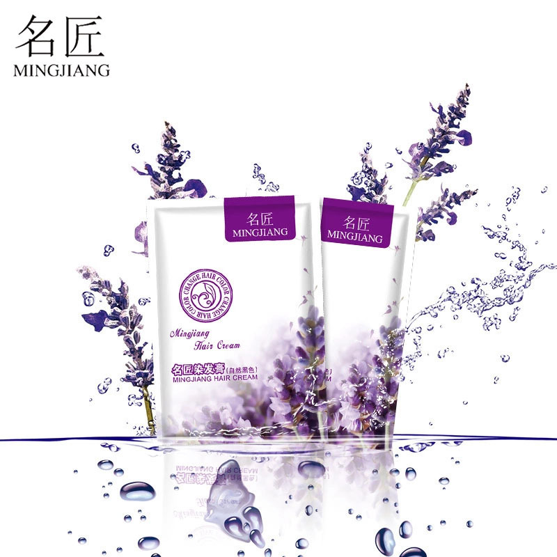 一梳黑染發(fā)劑30ML純植物自然黑發(fā)遮白發(fā)一袋裝染發(fā)膏地灘廠家直發(fā)OEM代工廠