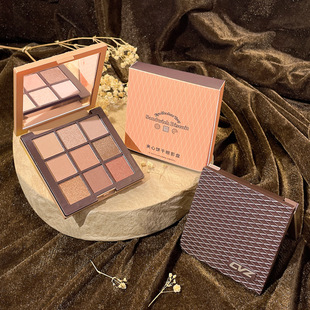 CVZ夾心餅干眼影盤百搭9色一盤多用腮紅高光修容秋冬新款彩妝批發(fā)oem代加工