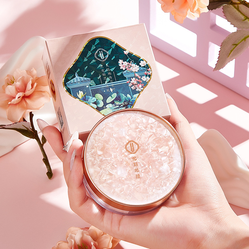 尤莉尤拉少女ins風(fēng)定妝散粉 控油持久啞光柔焦防水防汗定妝蜜粉OEM代加工