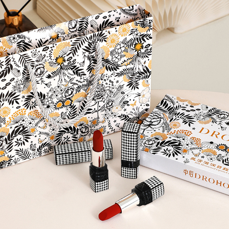 DROHOO千鳥格口紅套盒5支裝OEM代加工