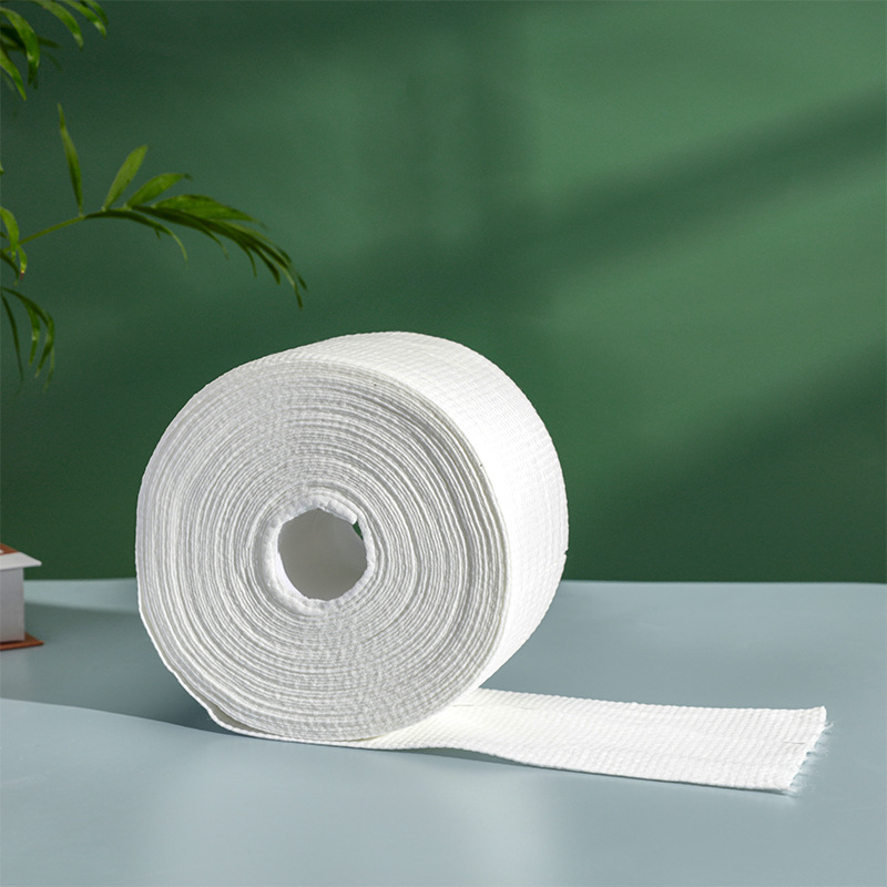 棉柔巾珍珠紋一次性潔面巾卷筒式洗面擦臉美容干濕兩用洗臉巾批發(fā)OEM代加工