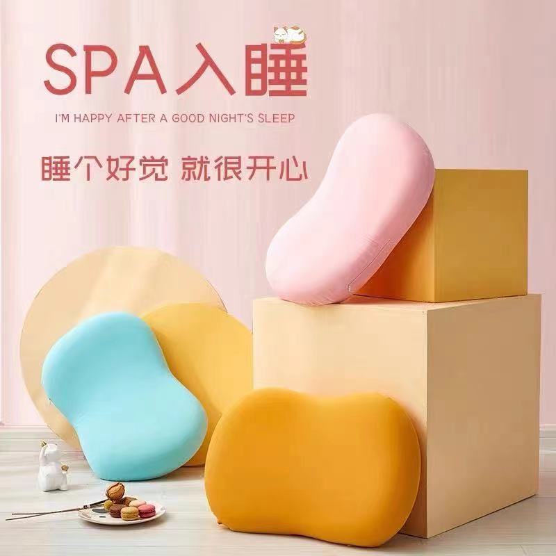 護頸椎助睡眠記憶枕綿棉枕頭芯豆躺生物島貓基慢回彈肚皮枕貓肚枕OEM代加工