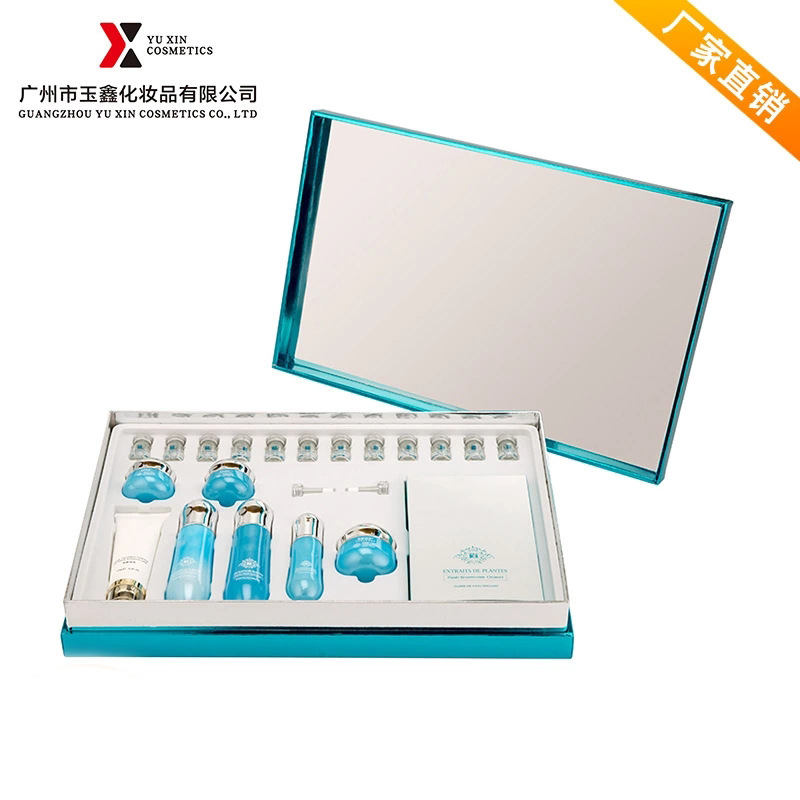 批發(fā)復(fù)活草補(bǔ)水保濕秋季干燥皮膚面部護(hù)理8件護(hù)膚品套裝化妝品OEM代加工