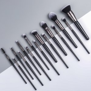 化妝刷全套15支裝彩妝刷動(dòng)物毛眼影刷美妝用具腮紅刷粉底刷OEM代加工