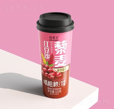 格蕾美粗糧飲料谷物飲料招商藜麥紅豆沙風(fēng)味飲料320克OEM代加工