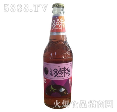 多味樂黑加侖味碳酸飲料(玻璃瓶汽水)OEM代加工
