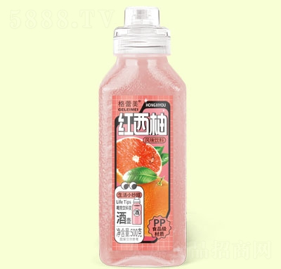 格蕾美水果飲料果味飲料紅西柚汁500克OEM代加工