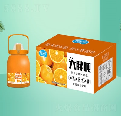 大胖噸香橙果汁飲料1.5LX6OEM代加工