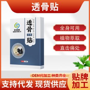 透骨貼頸肩腰腿富貴包關(guān)節(jié)膏藥貼OEM代加工