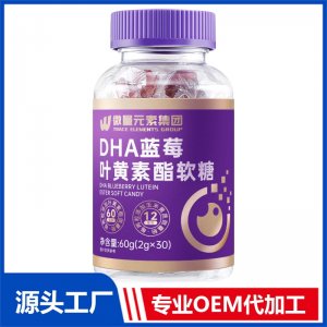 DHA藍(lán)莓葉黃素酯軟糖 OEM/ODM貼牌代工源頭廠家
