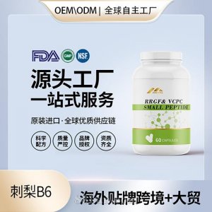 美國原裝維生素b6片刺梨復(fù)合胡蘿卜素膠囊生發(fā)護發(fā)進口營養(yǎng)品代加工